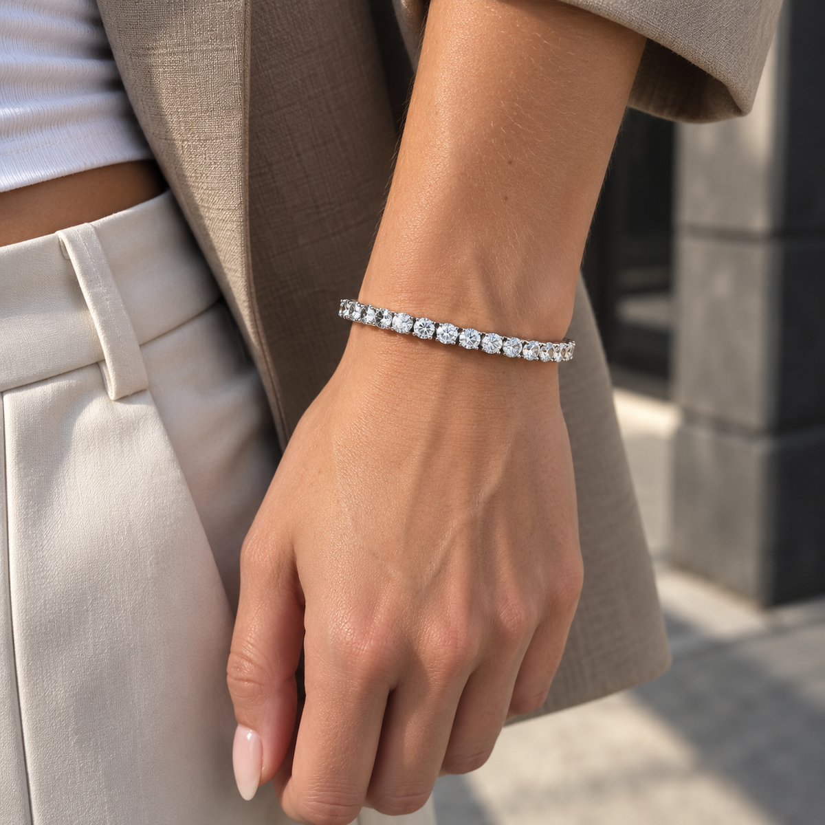 5mm Iced CZ Tennis Bracelet