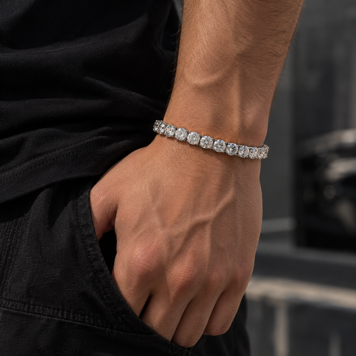 6mm Iced CZ Tennis Bracelet