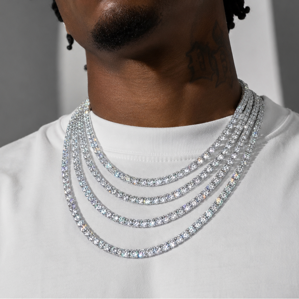 Moissanite Tennis Chain 925 Sterling Silver