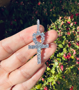 Iced Out Ankh Pendant – Egyptian Faith Jewelry- Miles Jewellery