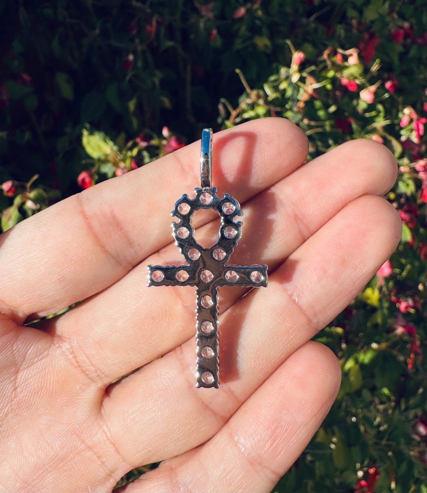 Iced Out Ankh Pendant – Egyptian Faith Jewelry- Miles Jewellery