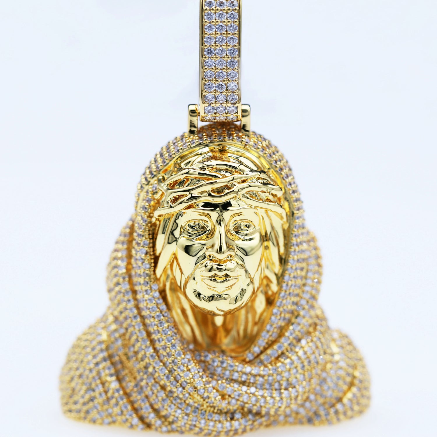 Iced Out 3D Jesus Bust Pendant product image 5