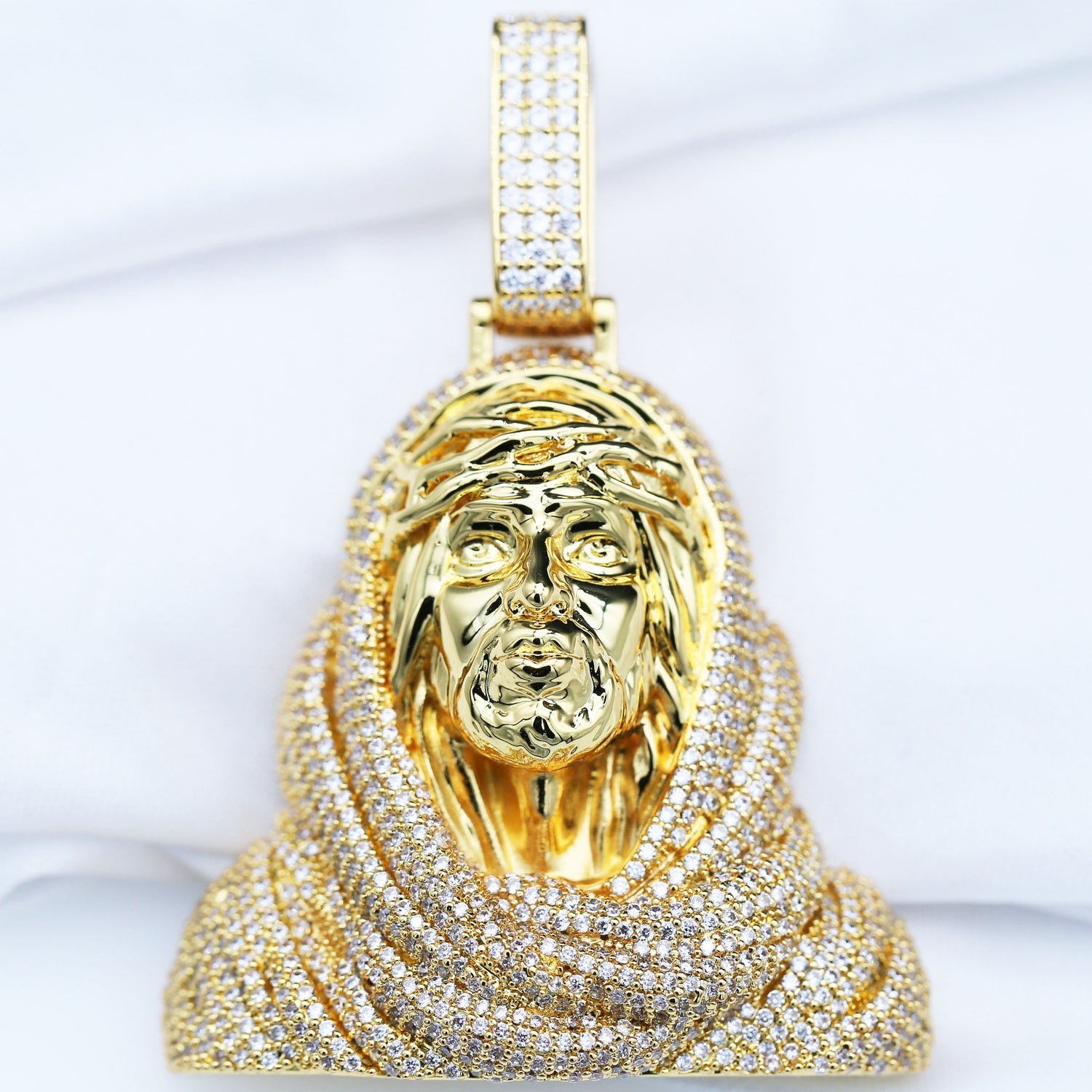 Iced Out 3D Jesus Bust Pendant product image 6