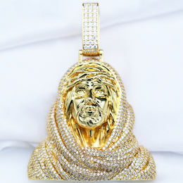 Iced Out 3D Jesus Bust Pendant product image 6