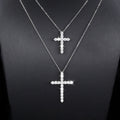 Moissanite Cross Pendant Necklace- Miles Jewellery