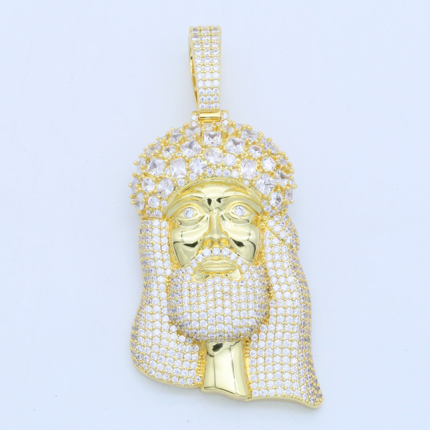 Iced Large Jesus Pendant product image 2
