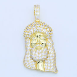 Iced Large Jesus Pendant product image 2