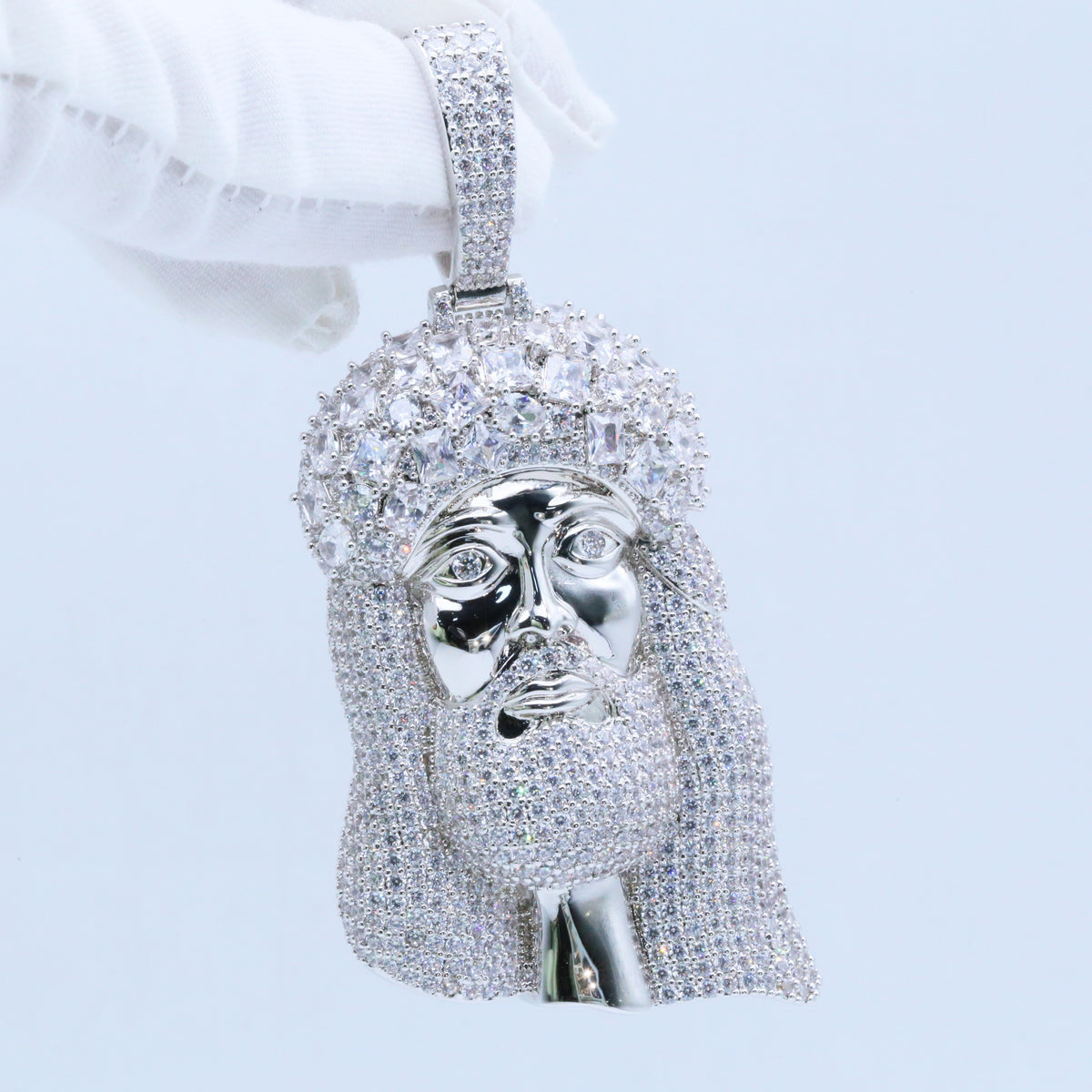 Iced Large Jesus Pendant product image 3