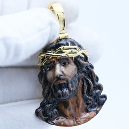 3D Jesus Enamel Head Pendant product image 2