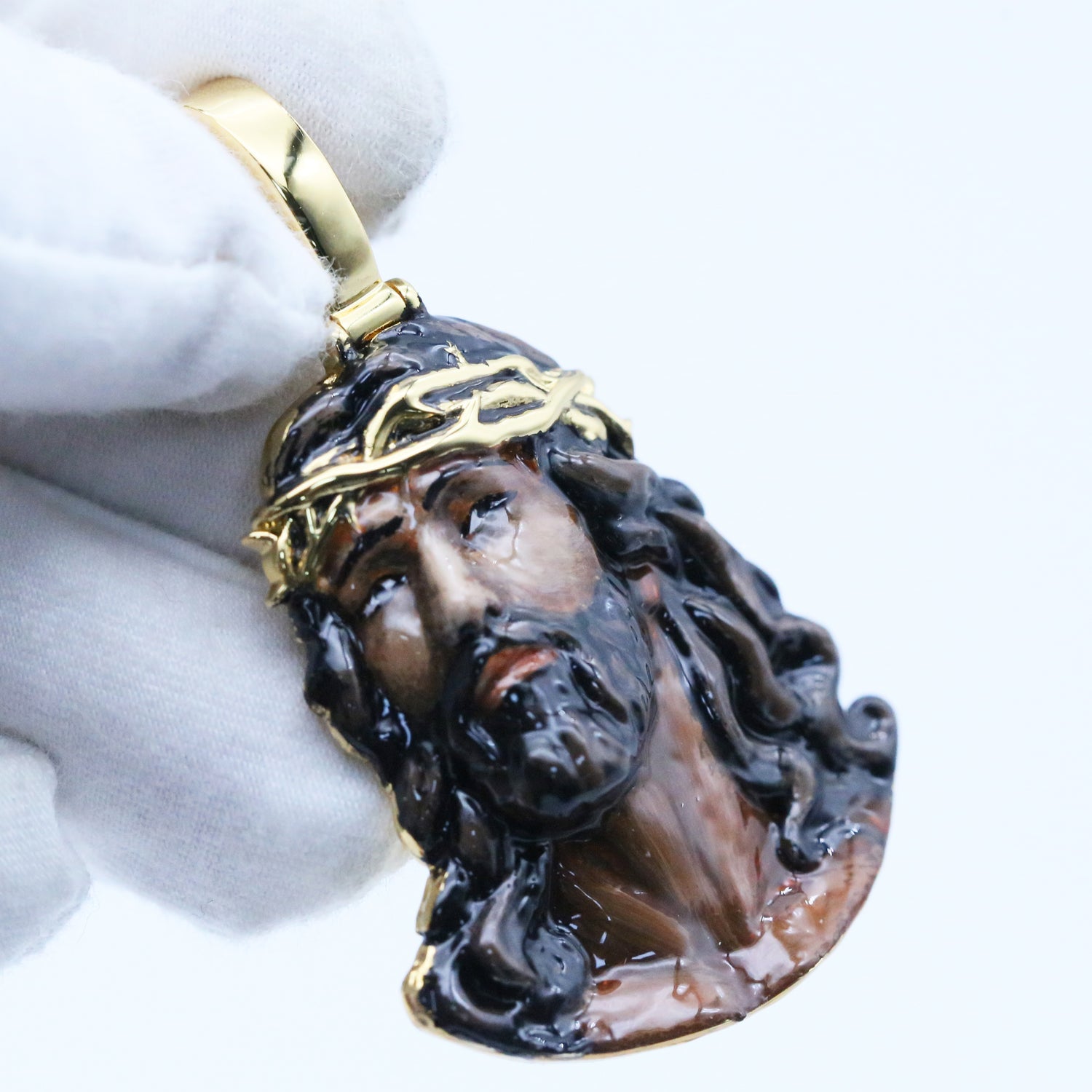 3D Jesus Enamel Head Pendant product image 5