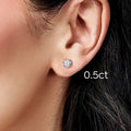 VVS1 D Color Moissanite Stud Earrings - Screw Back- Miles Jewellery
