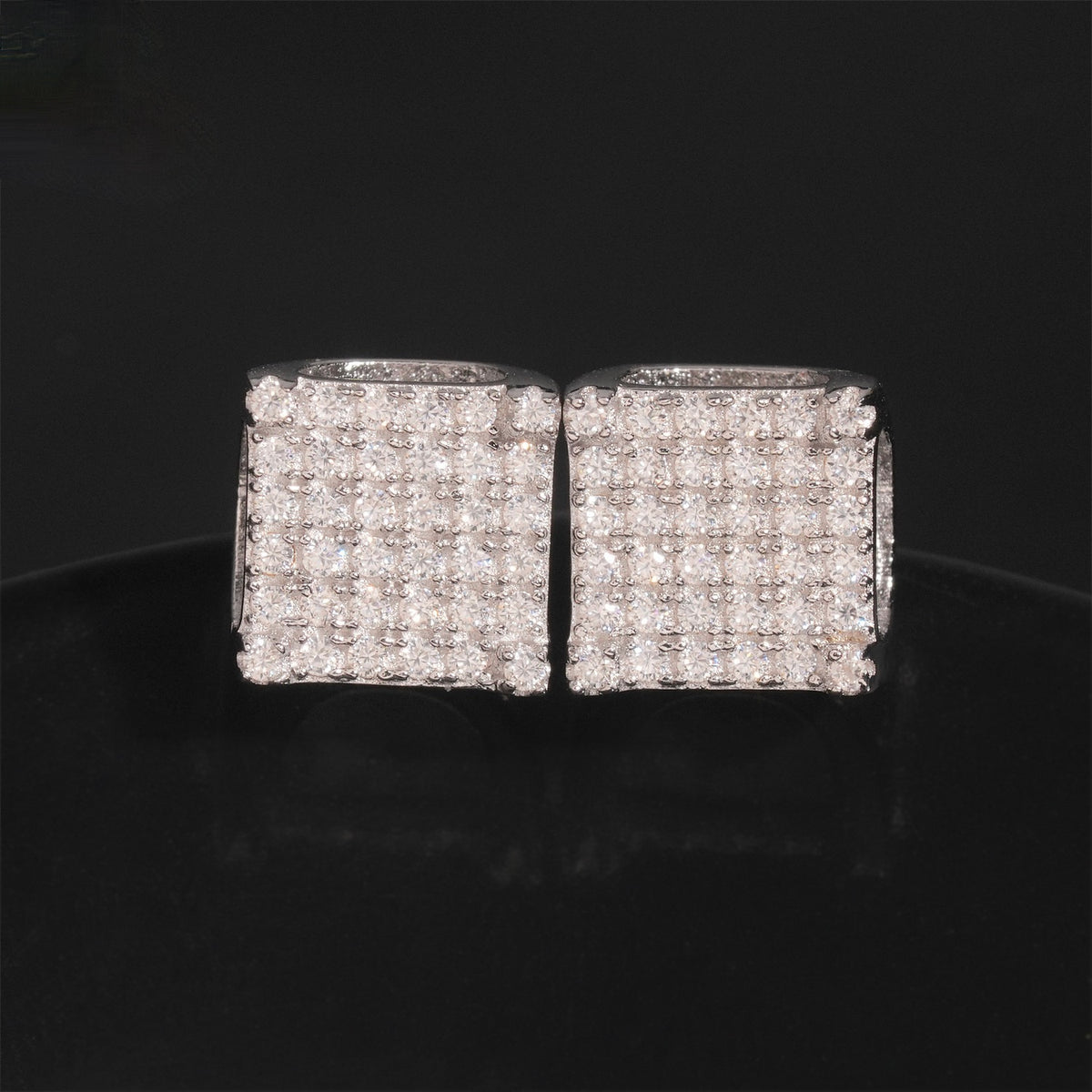 8mm Square Stud Earrings - Screw Back- Miles Jewellery