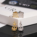 8mm Square Stud Earrings - Screw Back- Miles Jewellery
