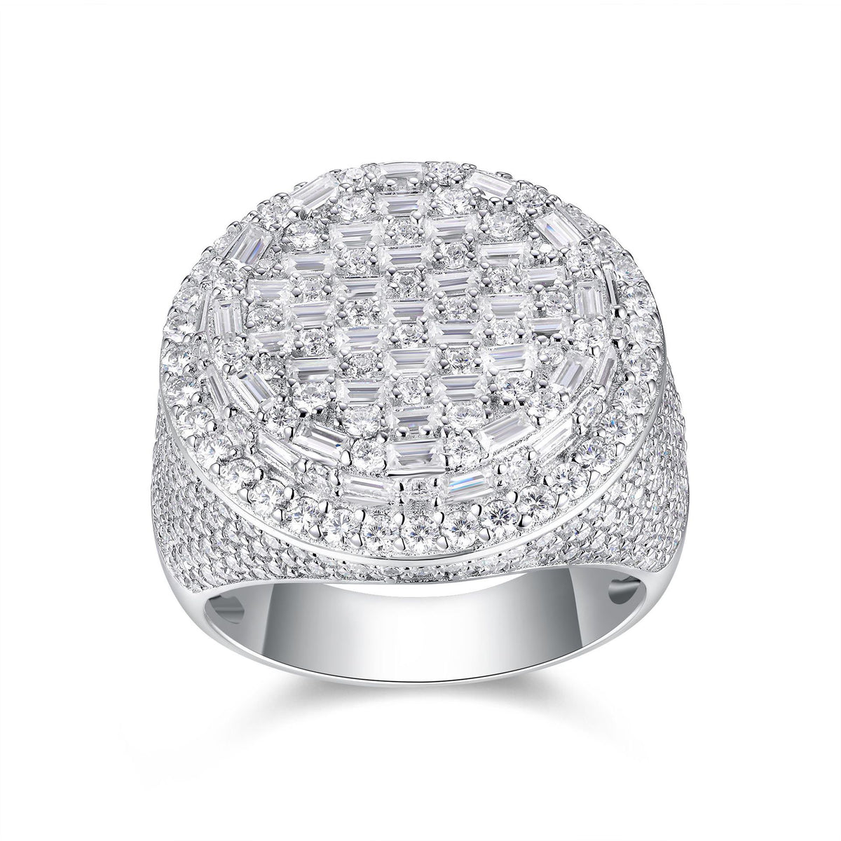 Dome Moissanite Statement Ring - 22.5mm- Miles Jewellery