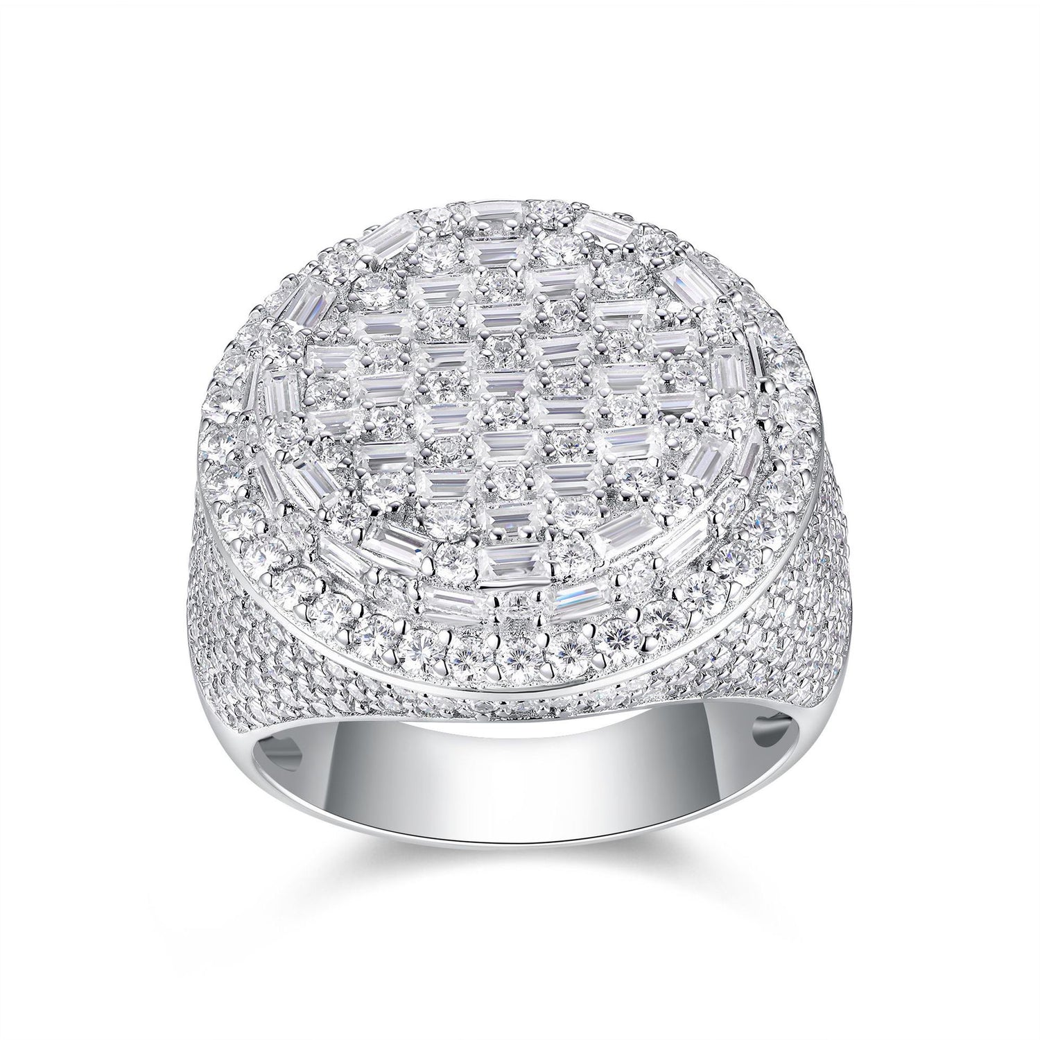 Dome Moissanite Statement Ring - 22.5mm- Miles Jewellery
