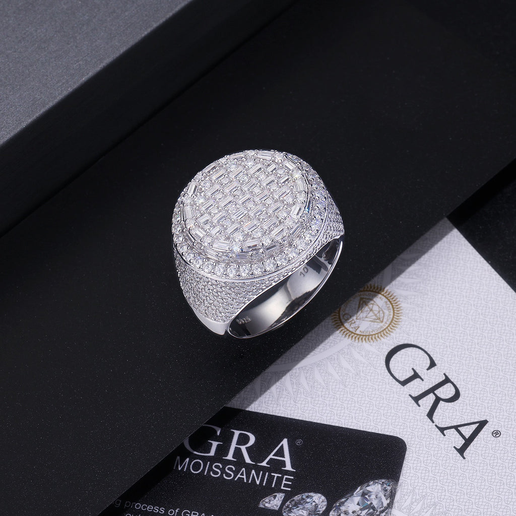 Dome Moissanite Statement Ring - 22.5mm- Miles Jewellery