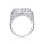 Dome Moissanite Statement Ring - 22.5mm- Miles Jewellery