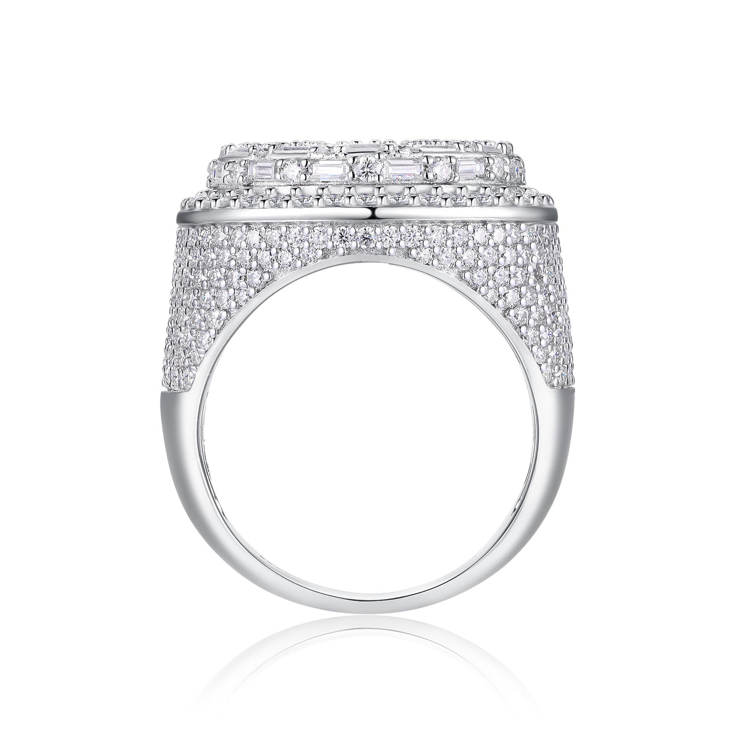Dome Moissanite Statement Ring - 22.5mm- Miles Jewellery