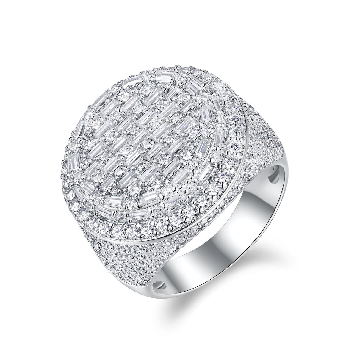 Dome Moissanite Statement Ring - 22.5mm- Miles Jewellery