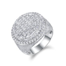 Dome Moissanite Statement Ring - 22.5mm- Miles Jewellery