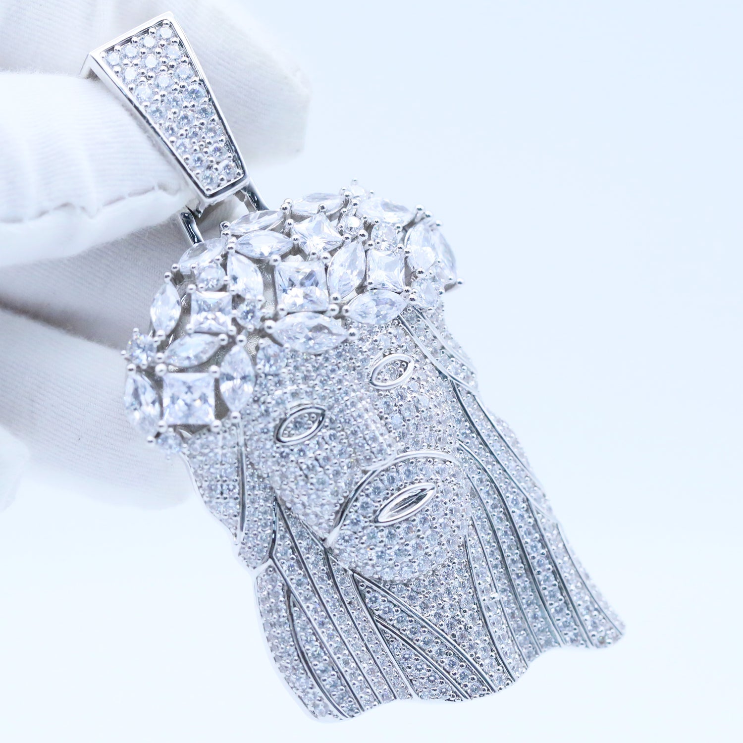 Iced Jesus Pendant – CZ Hip Hop Jewelry