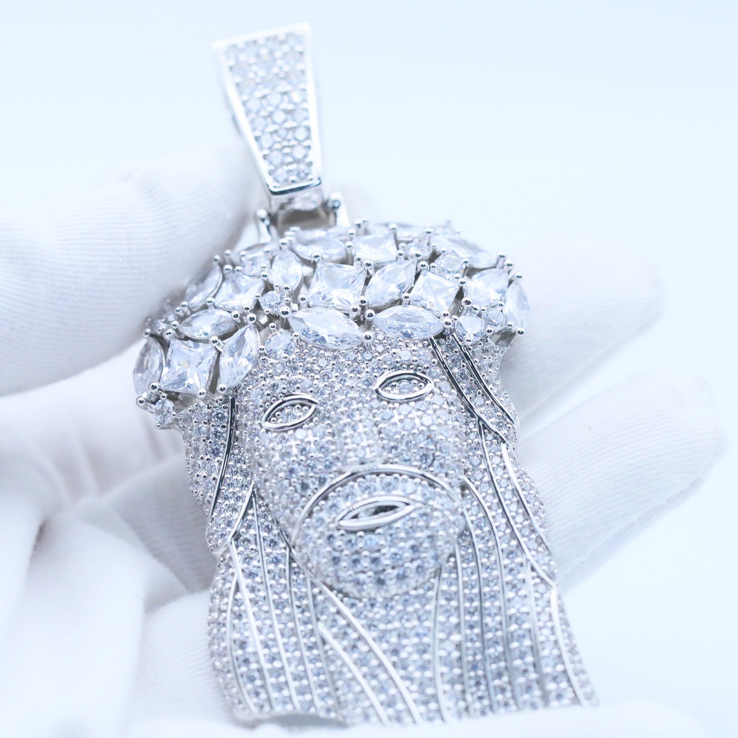 Iced Jesus Pendant – CZ Hip Hop Jewelry