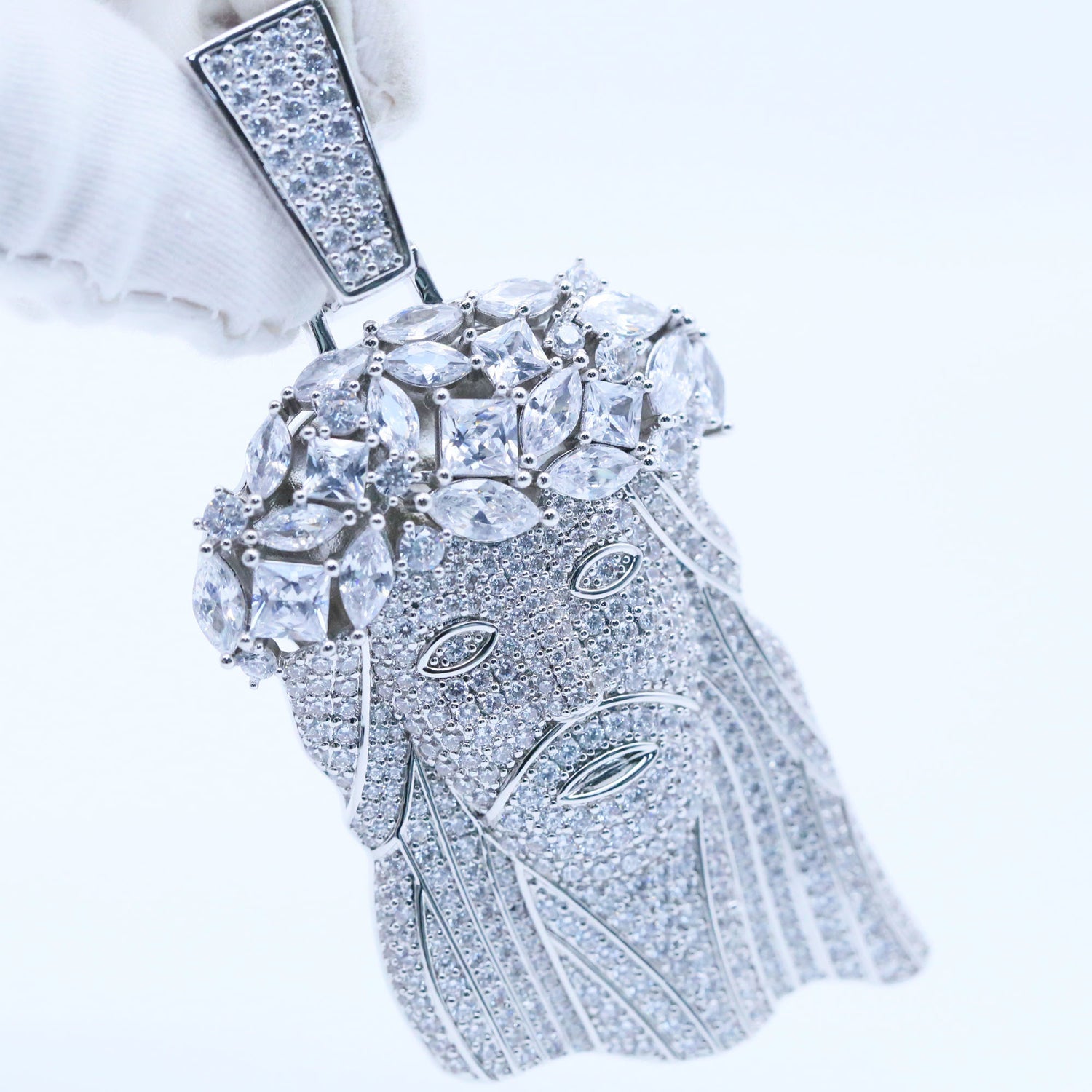 Iced Jesus Pendant – CZ Hip Hop Jewelry