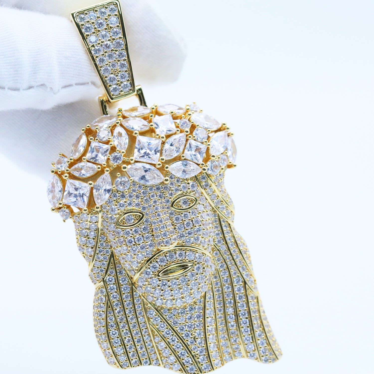 Iced Jesus Pendant – CZ Hip Hop Jewelry