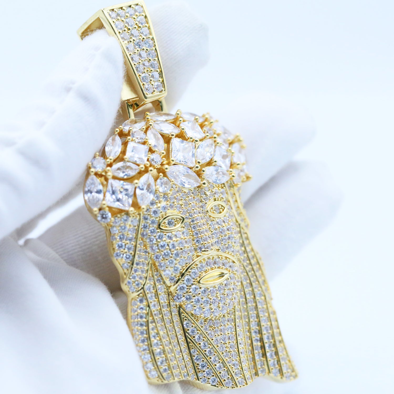 Iced Jesus Pendant – CZ Hip Hop Jewelry