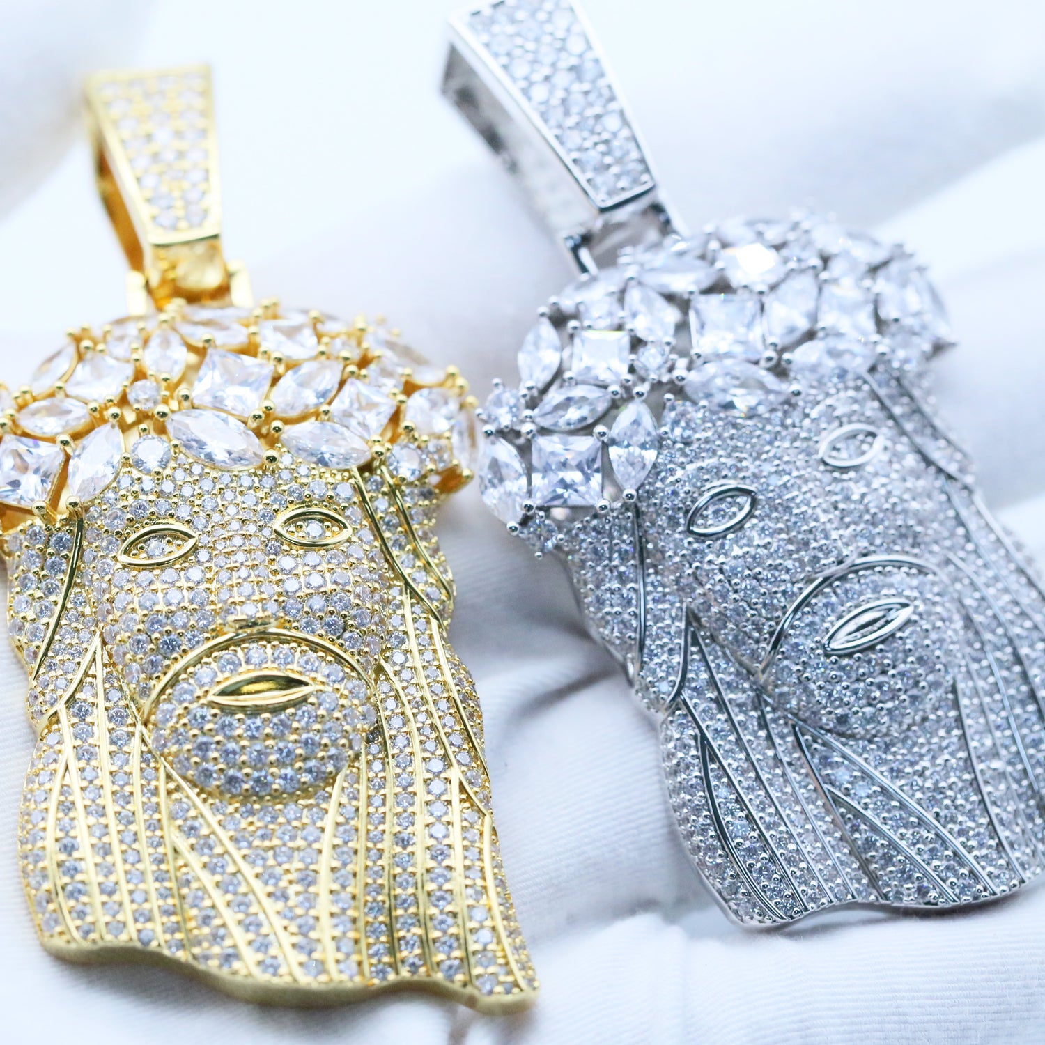 Iced Jesus Pendant – CZ Hip Hop Jewelry
