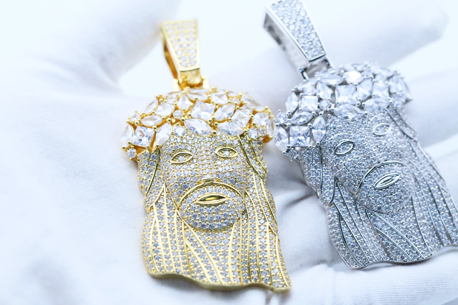 Iced Jesus Pendant – CZ Hip Hop Jewelry
