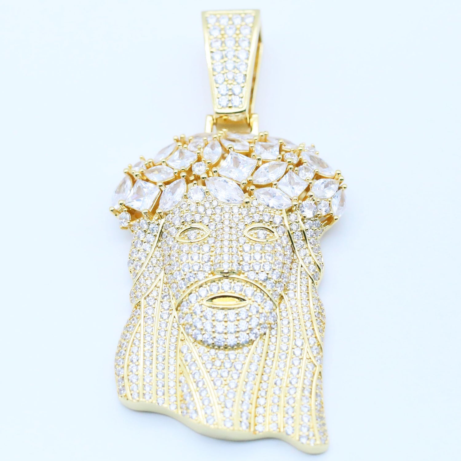 Iced Jesus Pendant – CZ Hip Hop Jewelry