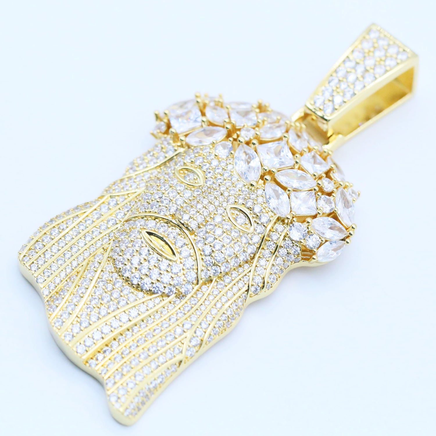 Iced Jesus Pendant – CZ Hip Hop Jewelry