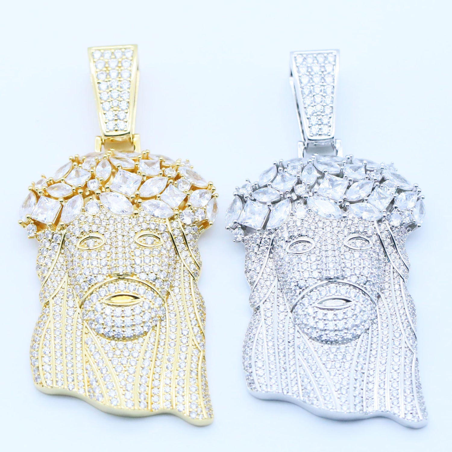 Iced Jesus Pendant – CZ Hip Hop Jewelry