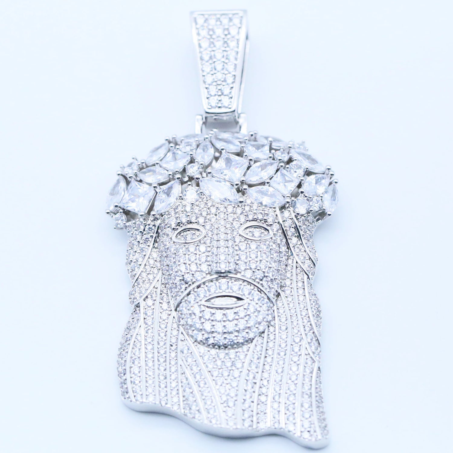 Iced Jesus Pendant – CZ Hip Hop Jewelry