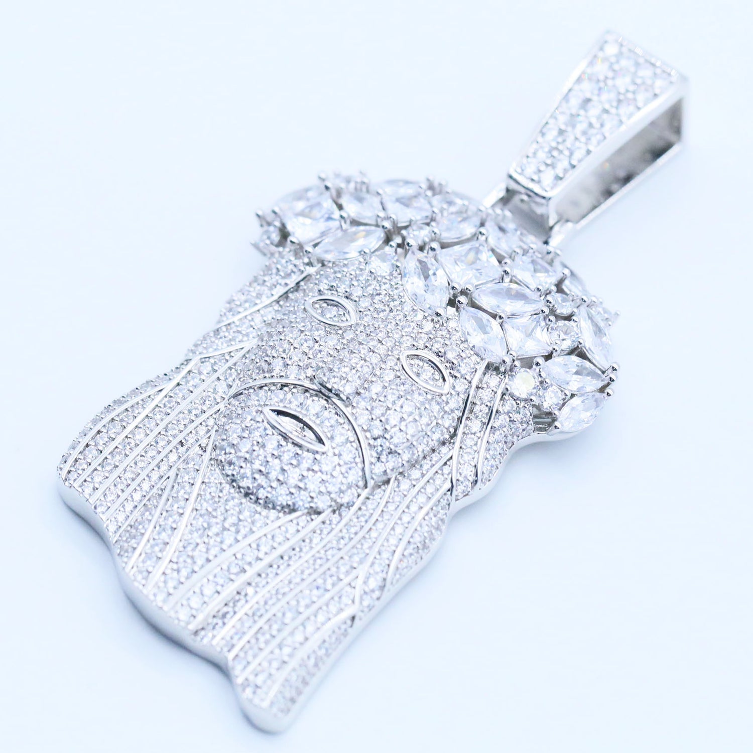 Iced Jesus Pendant – CZ Hip Hop Jewelry