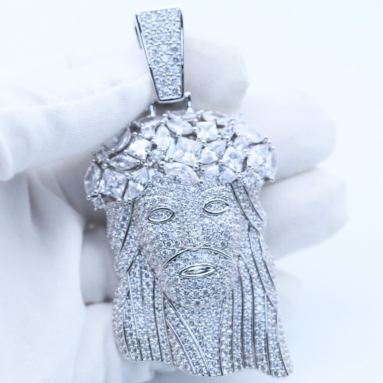 Iced Jesus Pendant – CZ Hip Hop Jewelry