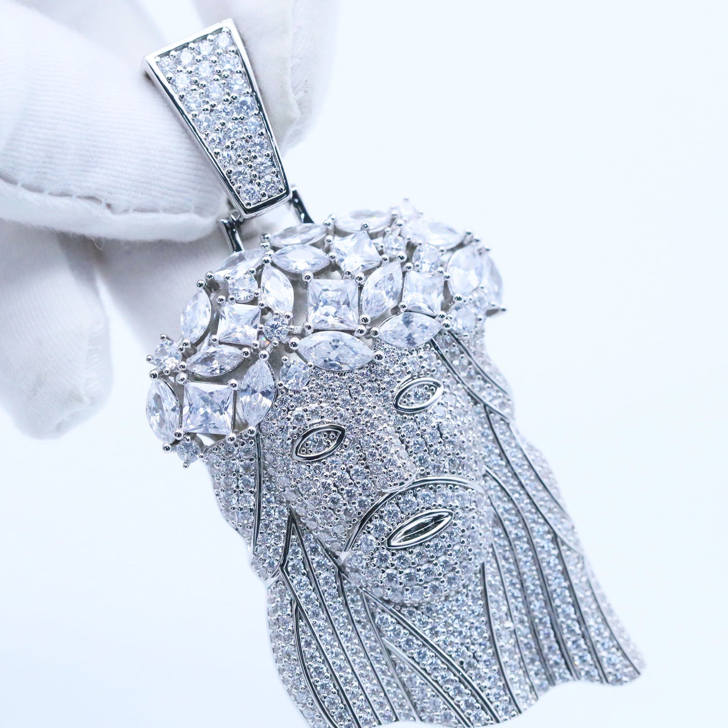 Iced Jesus Pendant – CZ Hip Hop Jewelry