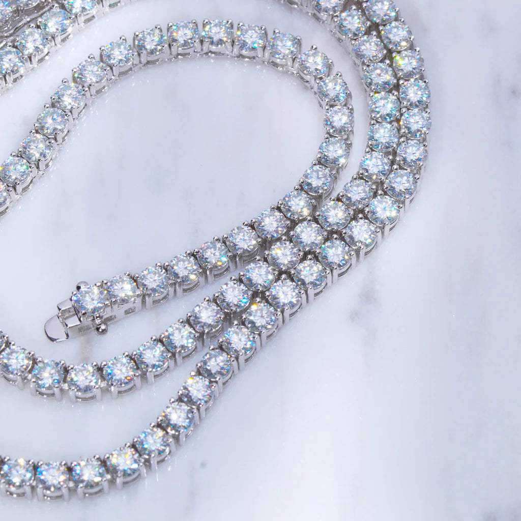 4mm Iced Tennis Chain Necklace- Miles Jewellery