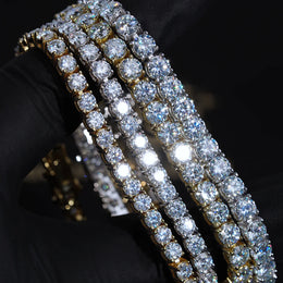 4mm Iced Tennis Chain Necklace- Miles Jewellery
