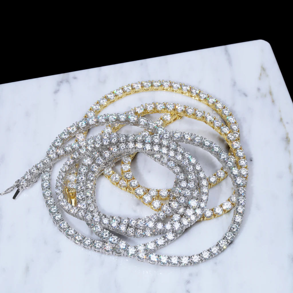 4mm Iced Tennis Chain Necklace- Miles Jewellery