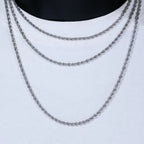 Twist Rope Chain Necklace- Miles Jewellery