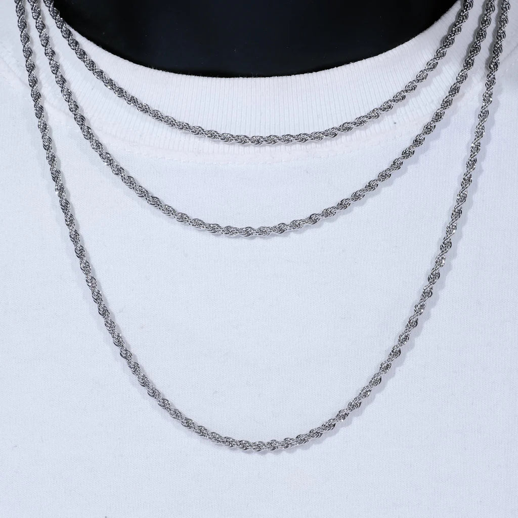 Twist Rope Chain Necklace- Miles Jewellery