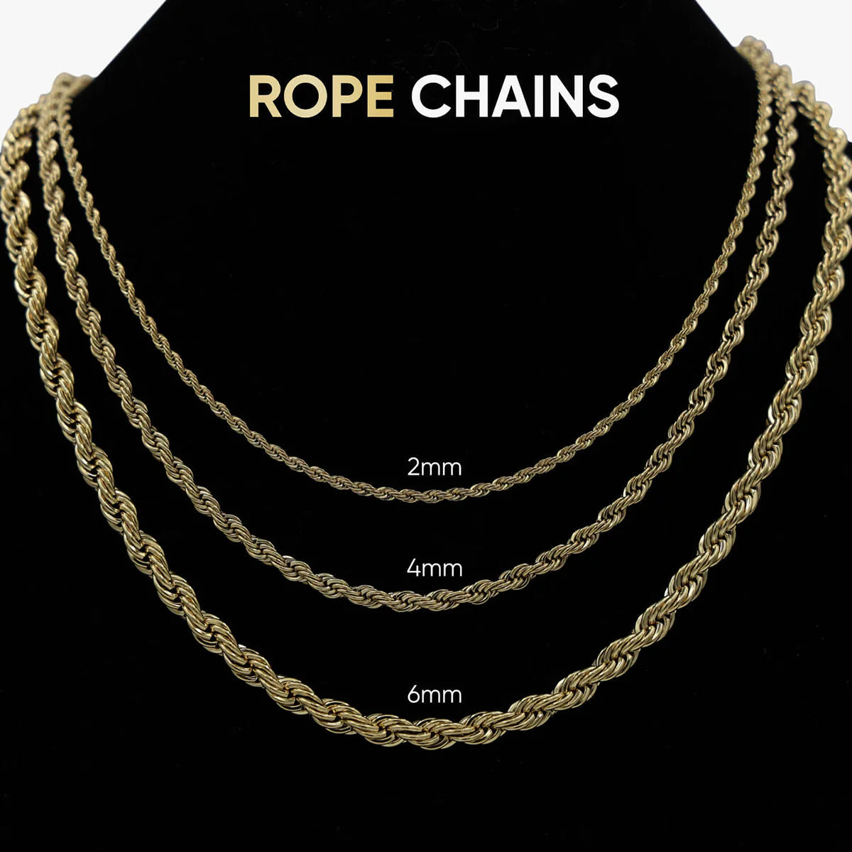 Twist Rope Chain Necklace- Miles Jewellery