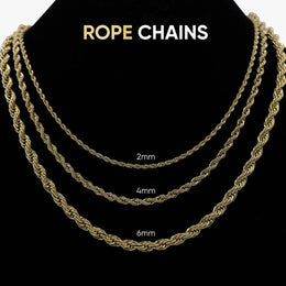 Twist Rope Chain Necklace- Miles Jewellery