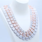 10mm Iced Out Square Link Necklace- Miles Jewellery