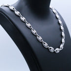 12mm Iced Coffee Bean Chain Necklace- Miles Jewellery