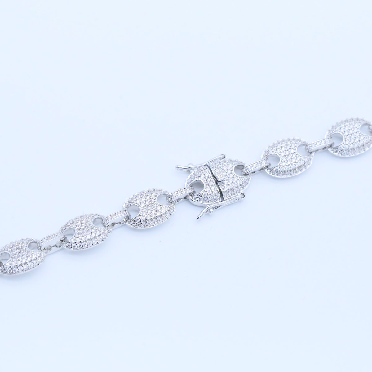 12mm Iced Coffee Bean Chain Necklace- Miles Jewellery