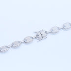 12mm Iced Coffee Bean Chain Necklace- Miles Jewellery