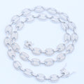 12mm Iced Coffee Bean Chain Necklace- Miles Jewellery